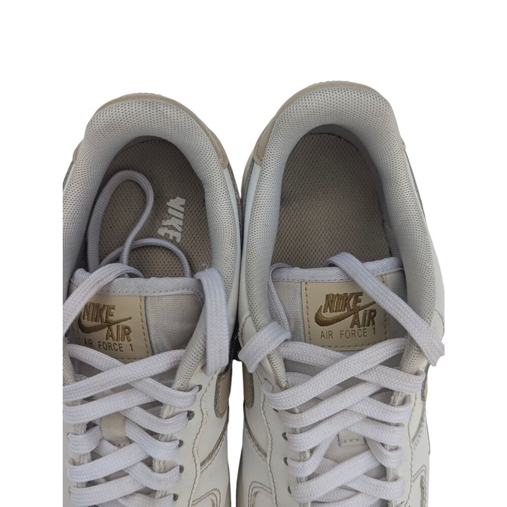 Nike Air Force 1 Low White Tan Swoosh Women’s 8.5 / Men’s 7 CZ0270-105 - Picture 5 of 10